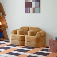 Modernes Modulares Kindersofa mit Baustein-Design, Frei Kombinierbar, Abnehmbar & Waschbar für Wohnzimmer und Schlafzimmer - OEM/ODM