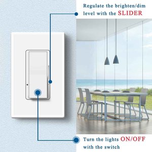 CUL Listed 3 Way Dimmer Light <strong>Switch</strong>/Dimmer <strong>Switch</strong> - Product Image 5