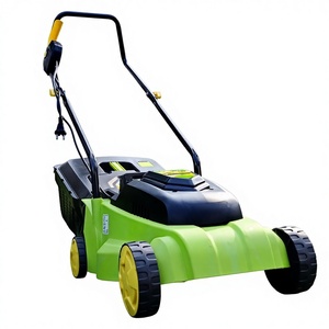 Tondeuse à gazon <span class=keywords><strong>électrique</strong></span> puissante de 1600 W, type poussé à la main, désherbeur domestique avec verrou de sécurité et poignée verrouillable - Product Image 1
