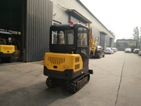 Mini-excavatrice de marque Loongsheen LX12-9B largement exportée avec une capacité de godet de 0,2 m³