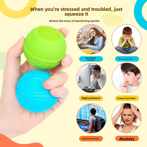 Sensory <b>Educational</b> <b>Toy</b> Tactile Squeeze Ball Silicone Ball Silicone Ball Stress Relief <b>Toy</b> Stress Relief Board - Product Image 5
