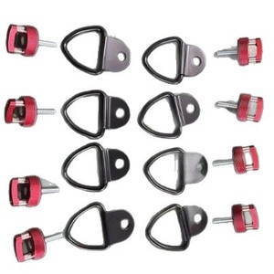 Kit de hebilla de cuerda con anillo en D para camioneta, negro, para Ford Bronco Hardtop, juego de pernos de liberación rápida, actualización de reequipamiento 17011EBK - Product Image 5