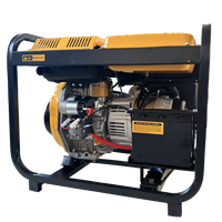 Hochwertiger tragbarer 3KW 5KW-Dieselgenerator mit offenem Typ Kleiner Haushalts-Backup-Set für den Außenbereich Geräuschloser Typ mit 230V Nennspannung