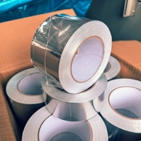 Ruban adhésif en aluminium de qualité industrielle, ruban métallique à forte adhérence pour l'étanchéité des conduits et la protection thermique, ruban de protection haute température