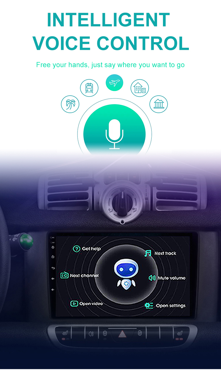 Android 11 Car Auto Radio For Benz Smart Fortwo 451 2010-2015 Car Audio System Car Multimedia Player