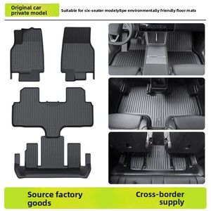 Tapetes de Piso TPE Ecológicos para Todo Clima para Tesla Model Y de 6 Plazas, Cobertura Total 3D, Precio de Fábrica, Venta al Por Mayor - Product Image 5