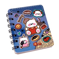 Cuaderno de Regalo Espiral con Diseño de West Highland, Cuaderno Pequeño A7 de Bolsillo para Estudiantes, Cuaderno con Dibujos Animados de Cachorros de Alta Calidad