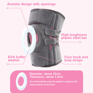 <span class=keywords><strong>Rodillera</strong></span> Ajustable Aofit <span class=keywords><strong>con</strong></span> Almohadilla Rotuliana de EVA y <span class=keywords><strong>Soporte</strong></span> de Acero Plástico, <span class=keywords><strong>Soporte</strong></span> de Rodilla Transpirable de Tela SBR para Deportes - Product Image 3