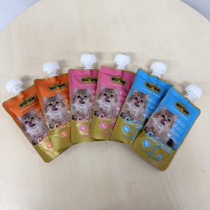 Nourriture pour chats sans céréales, haute teneur en protéines, marque privée, saveur poulet, style pâté, nourriture humide en sachet, délicieuse, 90g, friandises pour animaux de compagnie - Product Image 5