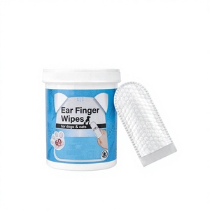 50 <span class=keywords><strong>lingettes</strong></span> humides pour animaux de compagnie avec parfum aux herbes, emballées individuellement, pour le soin des dents, des yeux et des oreilles, désinfectantes et désodorisantes - Product Image 1