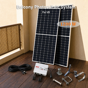 Système <span class=keywords><strong>solaire</strong></span> domestique monocristallin 1200W WiFi MPPT connecté au réseau, sûr et stable, pour jardin/cour, avec 3 trackers MPPT 50/60Hz - Product Image 3