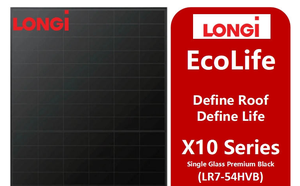 EcoLife Hi-MO X10 LR7-54HVB-465M 16bb Panel Solar Monocristalino de Media Celda con Vidrio Templado Único, Negro Premium, para Uso Comercial y Doméstico - Product Image 3