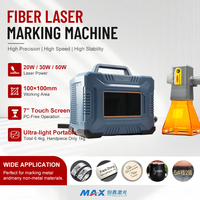 Máquina de Marcado Láser Portátil de 20W 30W 50W 60W de Fibra Óptica para PCB, Plástico, Código de Fecha, Código QR, Número de Serie