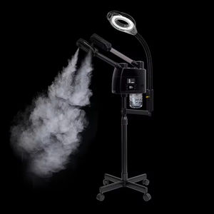 Appareil de réparation faciale hydratant 3-en-1 noir avec lumières LED et pulvérisation chaude et froide - Product Image 4