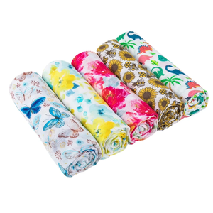 Manufacturers Ready Stock 2 Layers Bamboo Cotton Different Fabric Outdoor Travel Newborn Baby Girls Boys <strong>Muslin</strong> <strong>Swaddles</strong> <strong>Blanket</strong> - Product Image 4