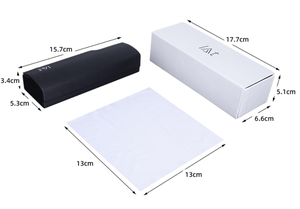 Estuche Ligero para <span class=keywords><strong>Gafas</strong></span> con Cierre Magnético, Caja de Empaque para Lentes de Sol, Paño de Limpieza, Juego de Estuches para <span class=keywords><strong>Gafas</strong></span> con Logotipo Personalizado - Product Image 4