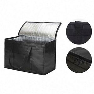 Reusable <b>Extra</b> <b>Large</b> Capacity Insulated Thermal Food Storage Bag Cool Carry Non Woven Lunch Cooler Bag - Product Image 4