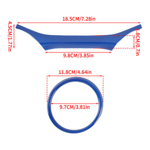Dash Trim Kit For Jeep Wrangler JL JLU 2018-2023 ABS Blue Carbon Pattern <b>Interior</b> <b>Accessory</b> - Product Image 1