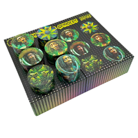 Moulin à herbes multi-designs 63 mm, 4 pièces, avec boîte cadeau – Vente en gros pour accessoires de fumeurs