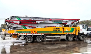 Pompes à béton horizontales d'occasion XCMG officielles HB65V, pompes à béton hydrauliques diesel de 65 m, <span class=keywords><strong>camion</strong></span> pompe à béton - Product Image 3