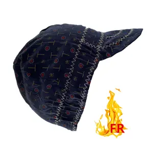 Custom logo FR fashion cap flame retardant protection hat welding helmet liner cap men fire resistant caps for oil & gas field
