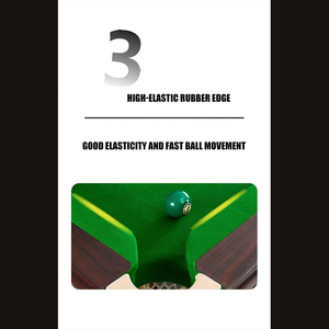 Chất lượng cao bán buôn Trung Quốc 10ft Snooker bảng gỗ rắn Mesa de billar Trung Quốc Đen billiard bảng 8 bóng hồ bơi bảng. - Product Image 4