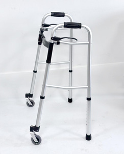 3 इंच 360 डेस्गरी पहियों और 3 गुना डिजाइन रोलर वॉकर के साथ एल्यूमीनियम फोल्डिंग वॉकर - Product Image 6