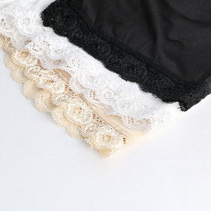 Shorts <span class=keywords><strong>de</strong></span> sécurité en soie glacée avec dentelle pour femme, anti-frottement, respirants, sous-vêtements pour robes - Product Image 2