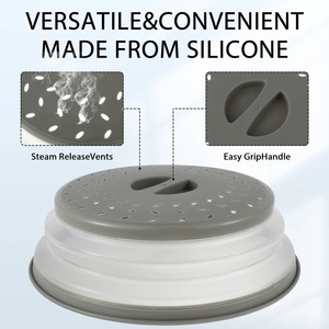 Cubierta Antisalpicaduras para Microondas de 10.5 Pulgadas, Plegable con Asa, Multifuncional, Libre de BPA, Apta para Lavavajillas - Product Image 5