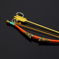 Legend Zelda Link Twilight Bow 18CM Porte-clés en métal Décoration de bureau à collectionner et vente en gros de modèles d'armes pour enfants et adultes