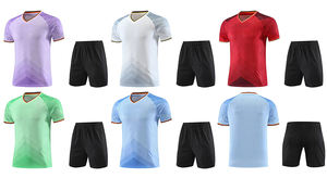 Camiseta de fútbol al por mayor de la mejor calidad tailandesa para jugar en casa, camiseta roja de fútbol para niños, camiseta de fútbol - Product Image 6