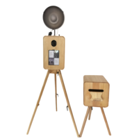 Nouveauté : Cabine photo style bois, grain de bois vintage, cabine photo ipad Dslr