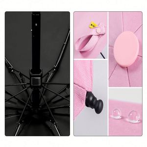 Parapluie de poche pliable compact mini format 5 sections avec logo UV personnalisé pour femme – Vente en gros - Product Image 4