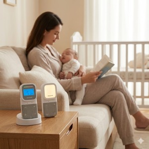 Monitor de Audio Inalámbrico para Bebés, Totalmente Portátil, Ambas Unidades con Batería Recargable de 1000 mAh, para Viajes y Uso en Exteriores - Product Image 6