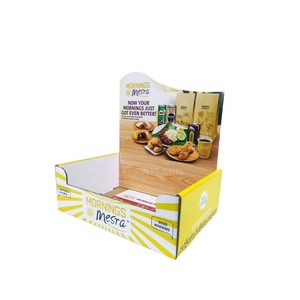 Custom Point of Sale Shelf Ready Biscuit Cardboard Display Stand Cardboard <b>Counter</b> Display for Oat Bars Cardboard Display Boxes - Product Image 4