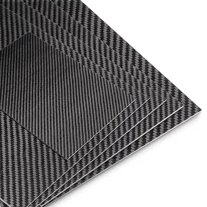 硬質炭素繊維シート高温耐性ツイル無地異なる直径炭素繊維シート中国工場