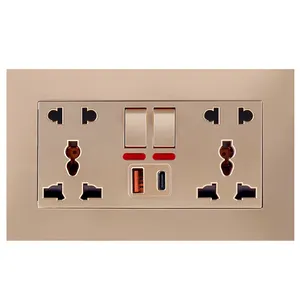 Wall Mounted Universal Socket Switch Usb Electrical Socket Switch Wall Mounted Switch Socket