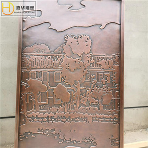 Escultura de bronce fundido en relieve rectangular de Jahua, arte mural tradicional para exposiciones y museos. - Product Image 5