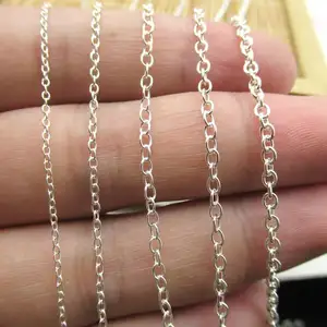 A1223 fashion high quality sterling silver 925 chain O chain necklace bracelet bulk jewelry chain