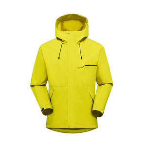 Nouveauté <span class=keywords><strong>Veste</strong></span> à capuche <span class=keywords><strong>imperméable</strong></span> et coupe-vent en PU décontractée pour hommes et femmes avec support en forme de lapin pour l'escalade en plein air et les sports d'hiver - Product Image 1
