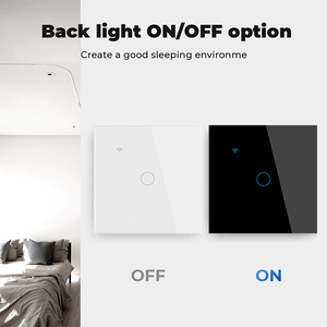 UE Reino Unido Tuya interruptor inteligente 10A WiFi táctil interruptores de luz de pared de vidrio templado Alexa Google Home Control remoto sin interruptor neutral - Product Image 5
