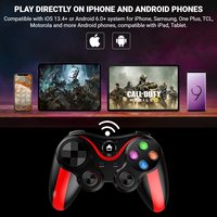 Control de Juego Inalámbrico V13 con Volante y Soporte para Teléfono para Teléfonos Inteligentes Móviles