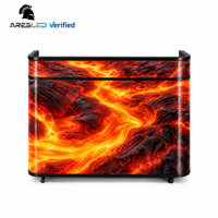 Écran d'affichage LED pour DJ en couleur pleine P2.5 P1.86 pour les festivals de musique, table de DJ personnalisable en forme de panneau mural d'affichage LED