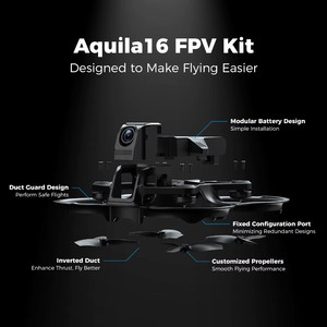 Nuevo Kit de Fotografía Aérea de Ala Fija Aquila 16FPV, Dron Profesional sin Escobillas, Conjunto Completo con Cámara de Visión Nocturna, UAV de Carreras Portátil - Product Image 4