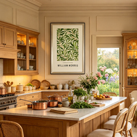 Exquise Jacquard Brocart Tapisserie Décor Peinture Vintage Motif Floral Encadré Art Mural Paysage Naturel Luxe Décoration Maison