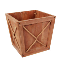 Boîte de jardinière de jardin rectangulaire en bois lit surélevé extérieur, jardinières pour plantes d'extérieur