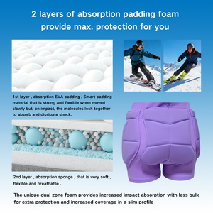Pantalones Cortos Acolchados Bumsaver para Patinaje sobre Ruedas, Patinaje en Línea/Patinaje, para Mujeres y Niñas, Pantalones Cortos Acolchados de Compresión - Product Image 4