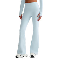 Polyester Recyclé Amincissant Stretch Gym Fitness Leggings Durable Yoga Flare Pantalon pour les Femmes