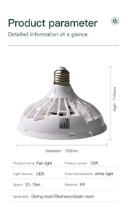 Mini ventilador de techo con luz LED Modular bohemio, cuerpo de ABS, diseño moderno para sala de estar, baño, ventilador de mesa de escape, iluminación decorativa - Product Image 6