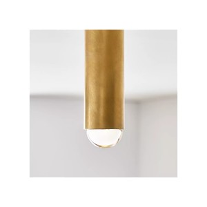Lampu Sorot Kuningan Gaya Postmodern Nordik untuk Ruang Tamu, Lampu Mewah untuk Balkon dan Koridor, Lampu Plafon Ebell Medium Flush Mount - Product Image 5